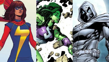 Ms. Marvel, She-Hulk and Moon Knight will appear in MCU movies.